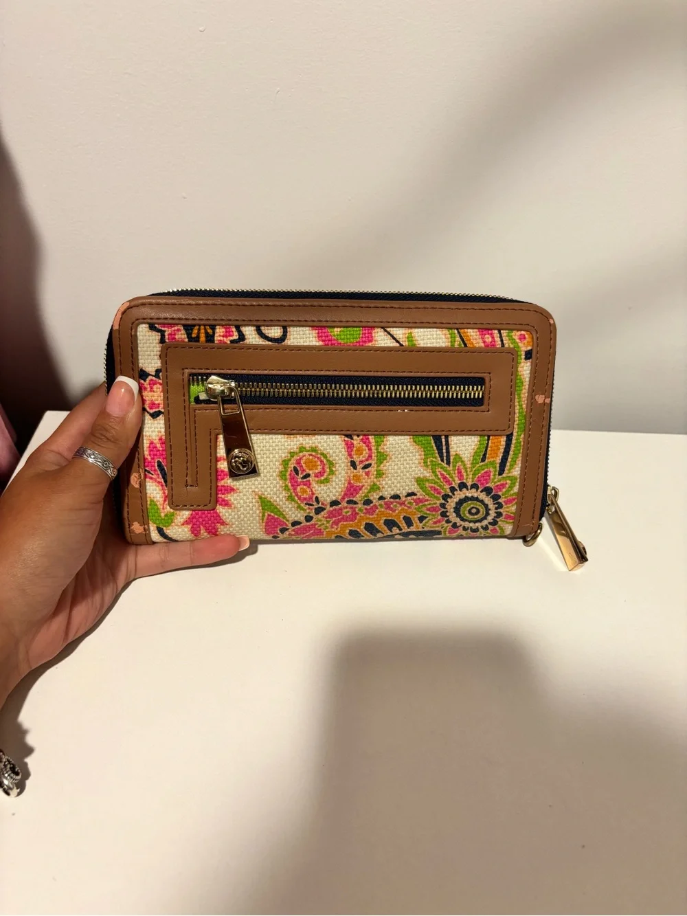 💕Spartina Canvas Paisley Zip Wallet💕